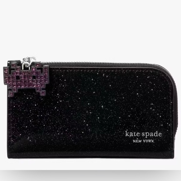 Kate Spade Space Invaders Patent Leather Wallet - Picture 1 of 4